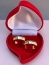 Par de aliança de ouro 12k anatômico suave e abaulado suave 5mm